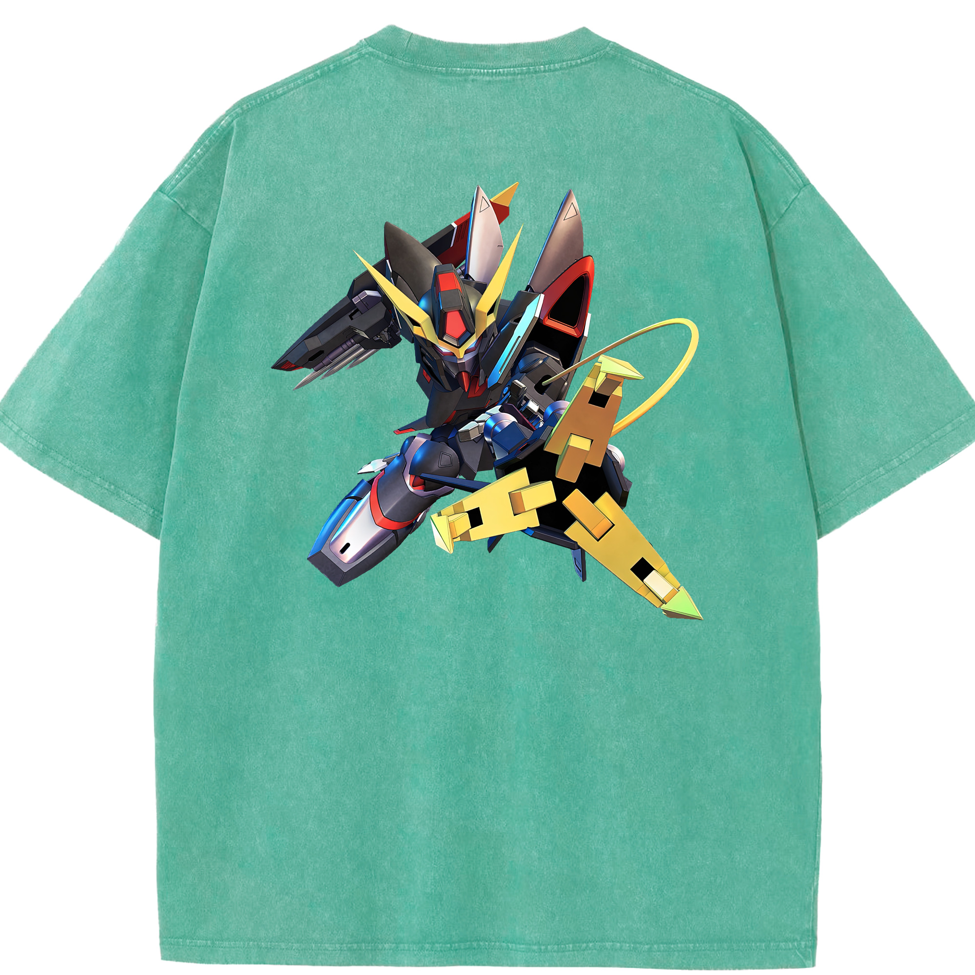 （画像用） 機動戦士ガンダム Mobile Suit Gundam 綿100% ヴィンテージ風 半袖Tシャツ（背面プリント）